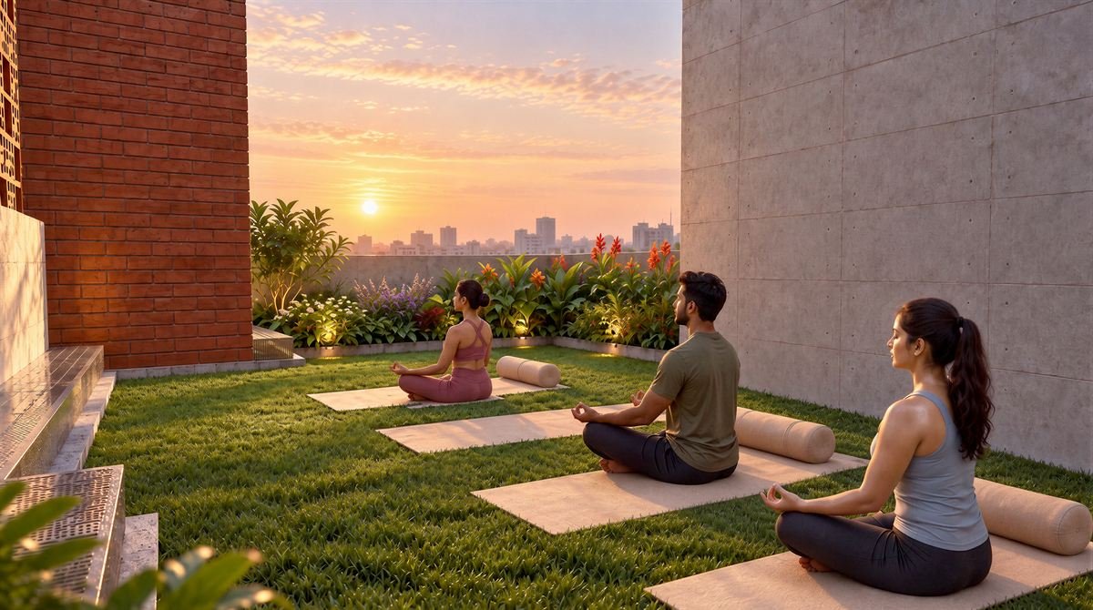 Yoga and meditation zone